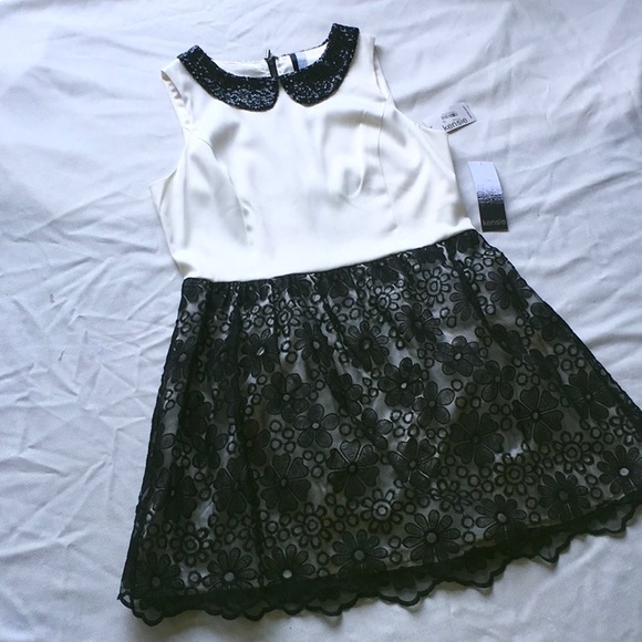 NWT Kensie dress with sequin collar. Size Large - Picture 2 of 8